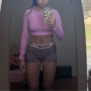 gymshark adapt long sleeve crop top